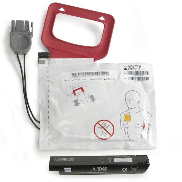 AED elektrode og batteri